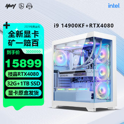 COLORFUL 七彩虹 i9 14900KF/RTX4080SUPER高端游戏发烧设计渲染直播主机组装14900KF丨4080丨32G丨1TB