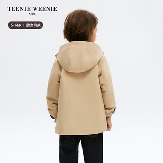 Teenie Weenie Kids小熊童装24早春男女童连帽三防棉服 粉色 120cm