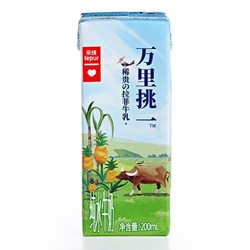 lepur 乐纯 '）万里挑一新升级高钙水牛牛奶4.0g蛋白200ml*12盒/箱 礼盒装