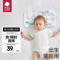 babycare bc babycare新生儿枕头婴儿纱布枕宝宝枕头0-6个月以上可用 凯斯利飞鲸-40*20cm