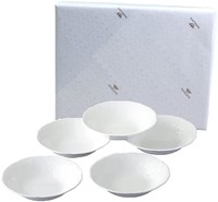NARUMI 鸣海 碗盘套装 白色 16cm 微波炉加热&洗碗机安全 日本制造 1000-23367AZ