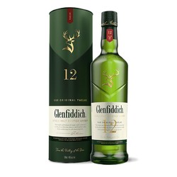 Glenfiddich 格兰菲迪 12年 单一麦芽 苏格兰威士忌 40%vol 1000ml 单瓶装