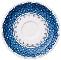 德国唯宝 Casale Blu 意式浓缩咖啡杯碟, 4.75英寸/约12.07厘米, 白色/蓝色