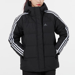 阿迪达斯 （adidas）女装 2024春季跑步运动服时尚舒适透气休闲户外连帽服 经典款/含绒量80%/店长热推款 XS