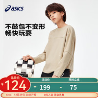 ASICS 亚瑟士 童装2024年春季新款 百搭针织T恤