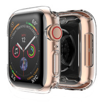 wezi 唯智 适用apple watch保护壳4/5/se/6代苹果手表iwatch7保护套软硅胶透明全包iphonewatch智能手表2/1配件44/40/42