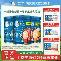 Gerber 嘉宝 4-36月龄多口味营养谷物米粉宝宝米粉果泥辅食套餐美味营养