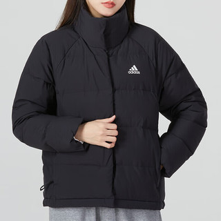 阿迪达斯 （adidas）（adidas）羽绒服女外套 2024春春季运动服户外出行防风保暖 黑色简约/含绒量80% M【160-165cm/100-110斤】