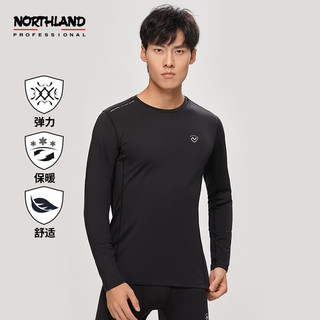 诺诗兰（NORTHLAND）保暖内衣裤子男秋冬户外运动服弹力加厚舒适保暖休闲功能内衣 NFIBH5765E104NL/上装 S/165