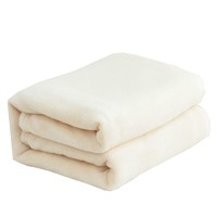 88VIP：唐俏 毛毯盖毯冬季加厚办公室午睡毯空调毯宝宝珊瑚绒法兰绒毯100*150