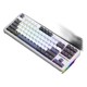 AULA 狼蛛 F87 Pro 全键热插拔gasket结构三模机械键盘 星际迷航 灰木轴V4
