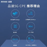 PINSU 品速 5G路由器cpe插卡移动转有线无线上网宝随身wifi6+千兆网口4G热点 品速R200(四核版)+送10G流量