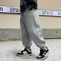 最最 童装男童加绒加厚裤子秋冬2023年新款中大儿童宽松束脚长裤潮