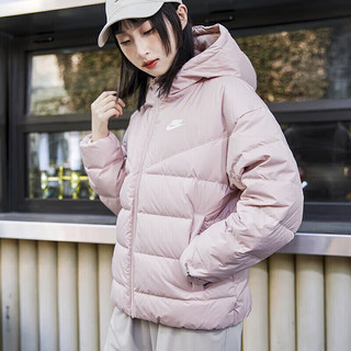 耐克（NIKE）女装羽绒服夹克 运动服防风夹克御寒连帽羽绒厚外套上衣 DQ5904-601/ XS【147-150cm/70-80斤】