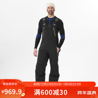 DECATHLON 迪卡侬 滑雪裤单板可调节高阶防风保暖滑雪裤SNB900男士背带裤S 4105195