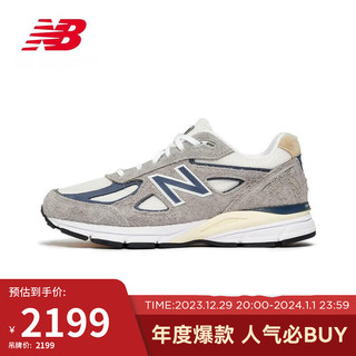 NEW BALANCE 男鞋女鞋990V4系列美产复古运动休闲鞋U990TA4 38.5