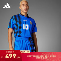 adidas阿迪达斯男装阿根廷队足球休闲文化宽松运动短裤IS0265 蓝 A/XL