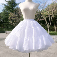 中芳韵 洛丽塔裙 50cm水晶纱-白色