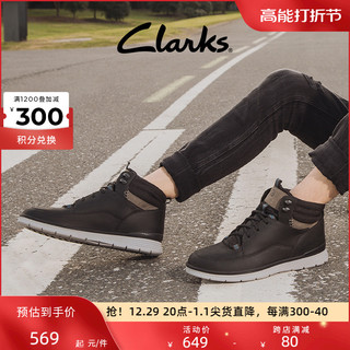 Clarks 其乐 男鞋秋冬款经典高帮鞋休闲保暖潮流户外登山靴马丁靴