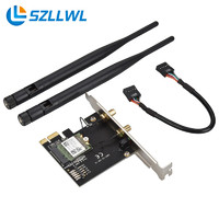 szllwl m.2 wifi模块 m.2蓝牙无线模块 台式机无线网卡 RTL8723BE芯片网卡 配蓝牙模块 PCI-E转NGFF