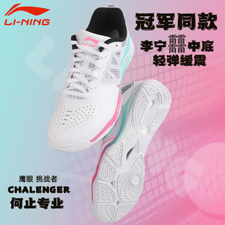 李宁 LI-NING 乒乓球鞋运动鞋男款女羽毛球鞋防滑透气鹰眼2.0 027-2 43.5