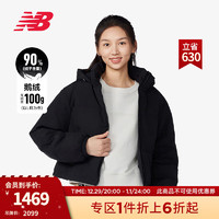 NEW BALANCE 女款冬季潮流时尚百搭保暖连帽羽绒服 BK NPD44282 S