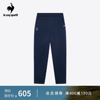 乐卡克（Le coq sportif）法国公鸡女2023骑行系列运动针织加绒长裤运动裤CL-4683234 藏青/NVY 2XL