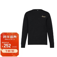 MOSCHINO 男士logo印花 宽松休闲 长袖T恤 A1803 8107 黑色 L