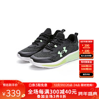 安德玛（Under Armour）童鞋秋冬儿童运动鞋透气舒适百搭男童跑步鞋 黑绿 34码