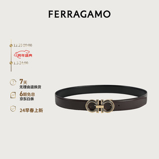 菲拉格慕（Ferragamo）男咖啡色皮带 0771992_C  _100 