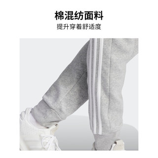 adidas 阿迪达斯 轻运动男装冬季加绒保暖束脚运动裤IJ6494 中麻灰 A/L