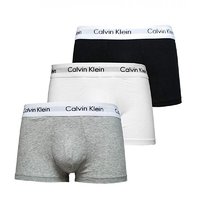 卡尔文·克莱恩 Calvin Klein 香港直发Calvin Klein凯文克莱男士四角内裤黑色中腰纯棉舒适