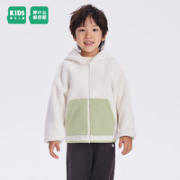 森马（Semir）童装儿童外套20舒适仿羊羔绒女童上衣男童潮流 奶白10501 120cm