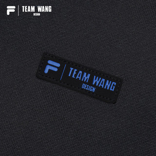 FILAFILAFUSION xTEAM WANG design斐乐潮牌针织套头衫2023冬 正黑色-BK 185/104A/XXL