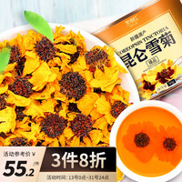 冬海红 雪菊花茶200g（50g*4罐) 新疆天山克里阳昆仑雪菊蕾血菊茶野菊花茶胎菊野生级花草养生茶 