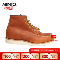 RED WING 红翼 Shoes 红翼 男靴工装靴休闲靴橡胶底防滑耐磨皮靴 875系列 7 US 棕色