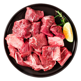 牛世界 国产谷饲原切牛肉块1kg