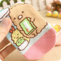 卡通袜子角落生物形象均码女短袜浅口船袜隐形可爱日系低帮直板袜