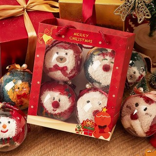 圣诞袜子女秋冬季珊瑚绒棉袜礼盒圣诞袋圣诞节红色保暖袜冬天