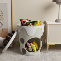 轻奢高级感客厅奶油风可移动沙发边几茶几角几落地收纳装饰品摆件