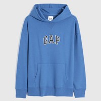 Gap 盖璞 男女装LOGO法式圈织软卫衣809007 秋冬装套头连帽上衣