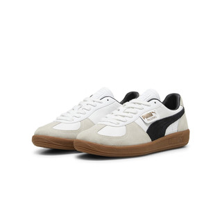 彪马（PUMA） 男女同款板鞋德训鞋 PALERMO LTH 396464 白-灰色-树胶色-01 35.5