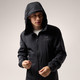 ARC'TERYX 始祖鸟 ATOM HOODY  透气 男子 保暖棉服 BLACK/黑色 SMOKE BLUFF/浩渺灰 S M L XL