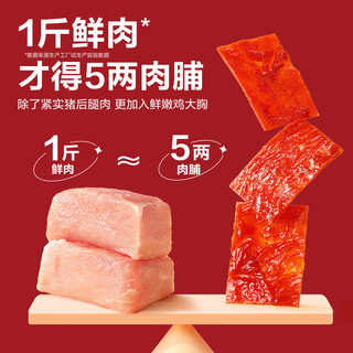 BESTORE 良品铺子 高蛋白肉脯蜜汁味30gX2零食猪肉干 袋装 60g