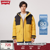 Levi's李维斯同款工装连帽羽绒服美式潮流休闲保暖厚外套 拼色 S