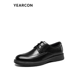 YEARCON 意尔康 男士布洛克商务休闲皮鞋