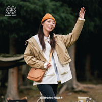 KOLON SPORT/可隆防风夹克 女子户外休闲防泼水露营徒步外套【OBLI-K系列】 LKJK4ST726-OG 橄榄绿 165/M