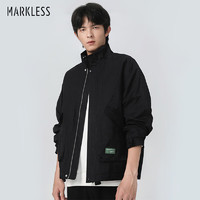 Markless 秋冬纯色男士夹克休闲外套WTB3170M-1 黑色