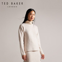 Ted Baker 冬女士双面纯色柔软高领针织毛衣272806 自然色 L