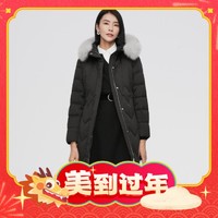 BOSIDENG 波司登 女式商务连帽狐狸毛领鹅绒羽绒服 B10144152